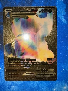 Pokemon Galarian Darmanitan Vmax Gold Foil Pokémon Fan Art - Foto 1 di 2