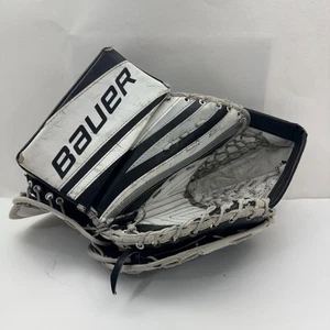 Bauer Reflex RX6 Goalie Catch Glove Jr. schwarz weiß Eishockey Linkshänder - Bild 1 von 6