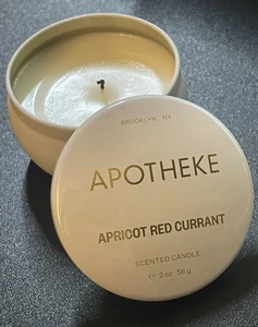 Mini lata de velas de farmacia - fragancia de grosella roja albaricoque, 2 oz., usada - Imagen 1 de 4