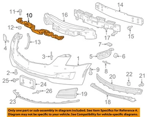 GM OEM 13-19 ATS Front Bumper Grille Bumper Components-Center Support 22939891 - Picture 1 of 2