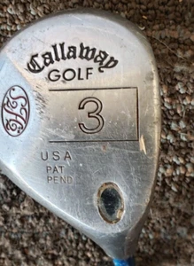 43.5 IN CALLAWAY S2H2 3 FAIRWAY WOOD GOOD COND W TITANIUM SHAFT  0125 - Picture 1 of 5