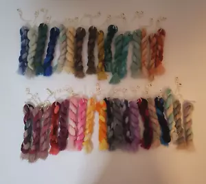 35X Needlepoint/Embroidery Thread Hand Dyed 1 ply Cotton Floss Skein MultiColors - Picture 1 of 13