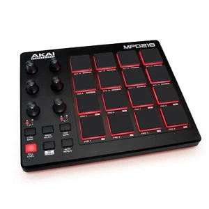 AKAI Professional MPD218 - USB MIDI Controller with 16 MPC Drum Pads, 6 Assig... - Picture 1 of 6