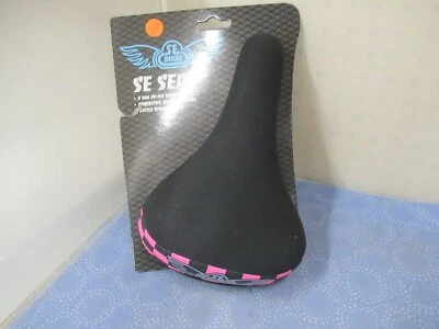 Sillín acolchado con rieles SE Racing Flyer Checkerboard rosa/negro - Nuevo Foto 1 de 4