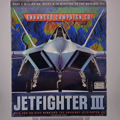 Jetfighter III: Enhanced Campaign CD, 1997, Big Box, New & Sealed - Image 1 of 4