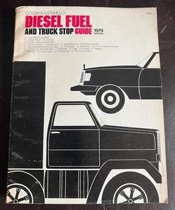 Gousha Connelly 1979 Diesel Fuel & Truck Stop Guide Map Miles USA Canada States - Imagen 1 de 4