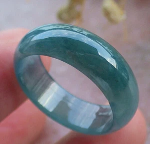 Video Certified Icy Green Natural A Jadeite Jade Circle Ring NO. 9 戒指 111373 VS - Picture 1 of 9
