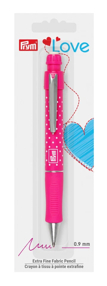 Lápiz mecánico para marcar tela rosa extra fino Prym Love Foto 1 de 1