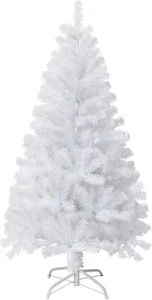 VEYLIN 4FT White Artificial Christmas Tree 320 Tips Full Realistic Metal Stand - Picture 1 of 7