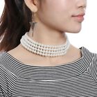 Jewelry Women Collar Beads Pendant Multi-layer  Pearl Choker