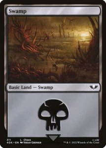 10x Swamp Basic Land #311 - casi nuevo - Warhammer 40.000 - SPARROW MAGIC de colección - Imagen 1 de 1