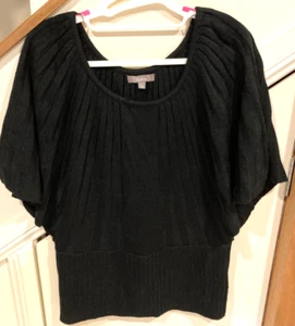 Katies Knit Top, Batwing shortsleeve, size L, scoop neck, acrylic, - Picture 1 of 5