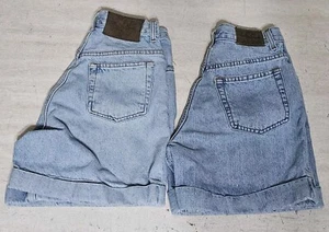 Calvin Klein Cuffed Denim Jean Shorts Womens Size 4 Lot Of 2 - Picture 1 of 14