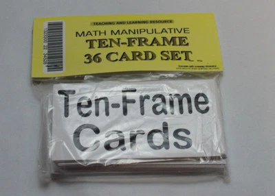 Juego de tarjetas de diez marcos - Educación en el hogar Preescolar - Jardín de infantes‏ BLANCO NEGRO Enseñanza  Foto 1 de 3