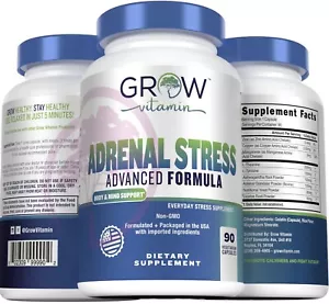 Stress Relief & Anti-Anxiety Supplement | Ashwagandha, L-Theanine, Mood Support - Picture 1 of 9