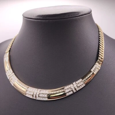 ⭐ Pierre Lang Halskette Collier Anhänger Armband Band Armreif Kette Gold 225 ⭐ - Bild 1 von 3