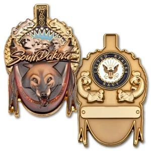 USS South Dakota SSN 790 Navy Challenge Coin - Picture 1 of 1