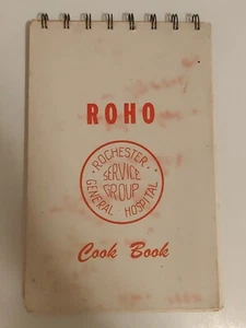 ROCHESTER 1970's COOK BOOK SERVICE GROUP GENERAL HOSPITAL ROHO - Picture 1 of 10