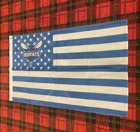 Brand New Charlotte Hornets flag 3 foot by 5 foot Cover