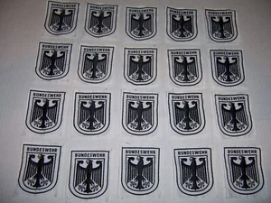 Lot of 20 pcs BUNDESWEHR Patches GERMAN MILITARY  EMBROIDERED CLOTH PATCH New - Picture 1 of 4
