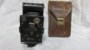 Vintage Early 1930s Konishirok Pearlette Folding Camera With Case - Picture 1 of 8