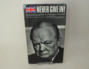 Winston Churchill Vintage 1967 Buch Gib niemals nach Vorwort von D Eisenhower - Bild 1 von 5