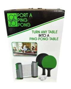 PORT A PING PONG Trasforma qualsiasi tavolo in un tavolo da ping pong SAS Group Inc. NUOVO sigillato - Foto 1 di 3