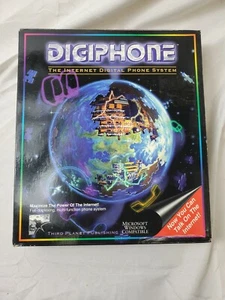 DIGIPHONE 1995 VOIP VINTAGE PC SOFTWARE Big Box Complete OPEN BOX win 3.1 - Picture 1 of 9