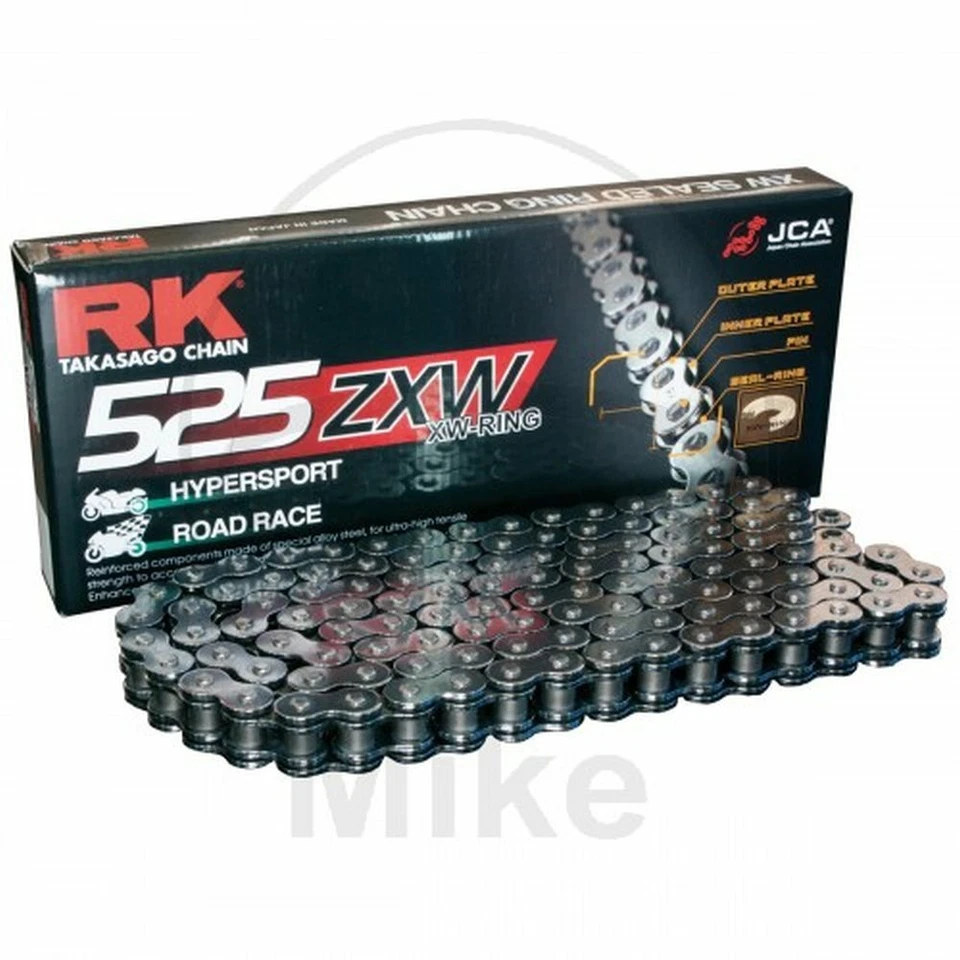 RK XW-RING 525ZXW/112 CATENA RIVETTO PER KTM 1290 SUPER DUKE R 2014-2018 - Immagine 1 di 1
