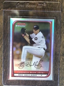 Roy Halladay 2008 Bowman Chrome Refractor Chrome Blue Jays - Picture 1 of 2