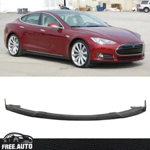 Kit de carrocería de 3 piezas para alerón labial de parachoques delantero estilo Ikon Fit 2012-2016 Tesla Model S - PU - Imagen 1 de 10