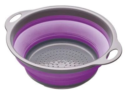 Colourworks Purple Collapsible Colander with Handles - Image 1 of 4