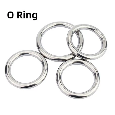 Ring Stainless Steel solderless Metal O Ring Pet Collar CS 3mm-12mm OD 5mm-180mm - Image 1 of 4