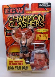 ECW Extreme Championship Wrestling RVD Rob Van Dam Figure Champion Clashers - Foto 1 di 2