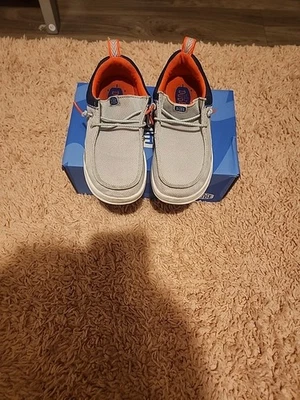 Hey Dude Wally Size C13 HEY20 COLORBLOCK Storm Gray/Navy Shoes - Image 1 of 4