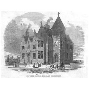 CHESTERFIELD Das neue Gymnasium - Antikdruck 1846 - Bild 1 von 1
