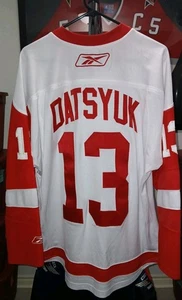 #13 Pavel DATSYUK Detroit RED WINGS Off. Lic. REEBOK Jersey, Size Men's L - Picture 1 of 2