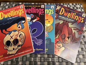 Dwellings #1 2 3 + All Hallows Eve Special FULL SET of 1st prints Jay Stephens Oni - Bild 1 von 5