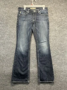 Big Star Jeans Women 29L Low Rise Bootcut Whiskered Denim Pants - Picture 1 of 12