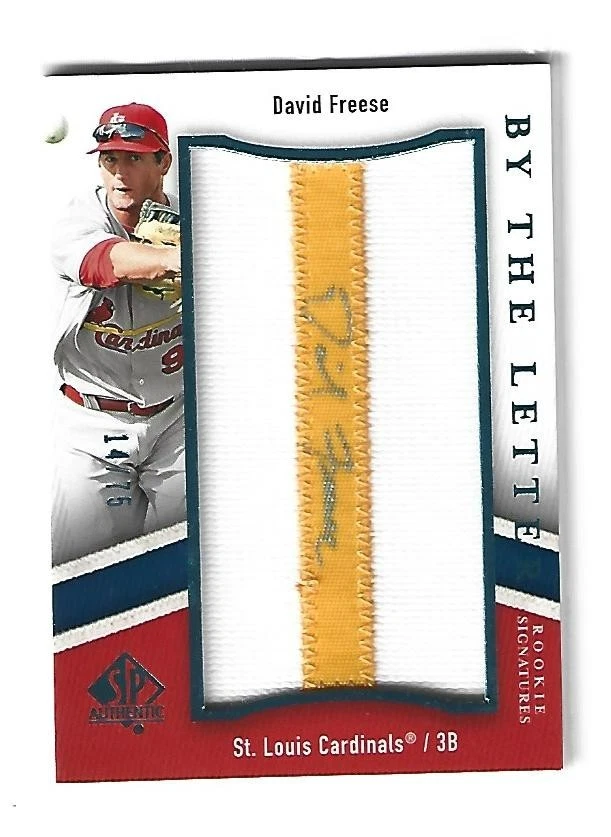Auténtico David Freese 2009 SP por la letra I autógrafo 14/75 novato envío gratuito Foto 1 de 1