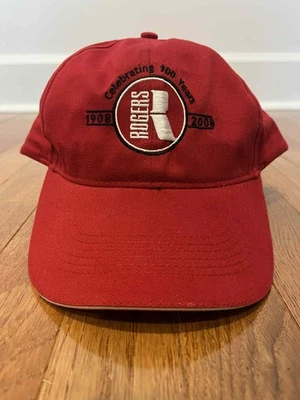 Rogers Group 100 Years Hat 1908–2008 Red Adjustable Antigua Strapback Cap - Image 1 of 4