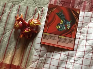 Bakugan Raptorix 750G Red Pyrus Super Assault BakuCyclone Gundalian Invader READ - Picture 1 of 1