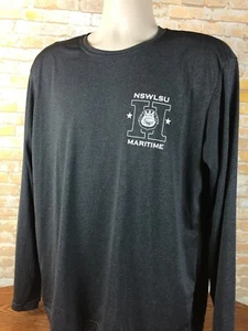 NSW LSU Maritime Camicia Uomo Grigio Manica Lunga Bandiera Taglia Large MV52 - Foto 1 di 12
