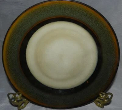 Set of 2 Home Trends Rave Stripe 8-5/8" Salad Plate Beige/Green/Brown/Cream - Image 1 of 2