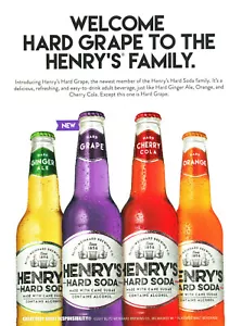 HENRY HARD SODA AD #5 RARE 2017 OUT OF PRINT - Picture 1 of 1