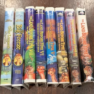 8 Universal Land Before Time VHS Movies 1 2 3 5 6 7 8 10 - Picture 1 of 2