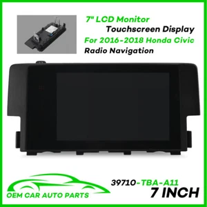 2016-2018 7" LCD Navigation Display Touch Screen For Honda Civic 39710-TBA-A11 - Picture 1 of 10