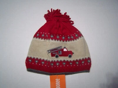 NWT Gorro de punto para niños Gymboree Talla 12-24M Camión de bomberos Multicolor - Imagen 1 de 2
