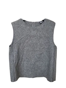 COS Gr. 34 EUR (XS) WOLLE WOLLANZUG DESIGNER WESTE ÄRMELLOS REISSVERSCHLUSS FORMELL JOB NEU - Bild 1 von 6