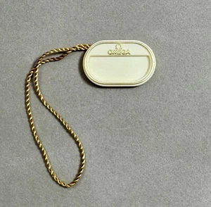 OMEGA Watch Genuine Ivory Reference / Price Plastic Hang Tag - Picture 1 of 1